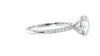 Round Solitaire Diamond Band Engagement Ring