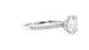 Round Solitaire Diamond Band Engagement Ring