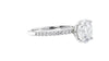 Round Solitaire Diamond Band Engagement Ring