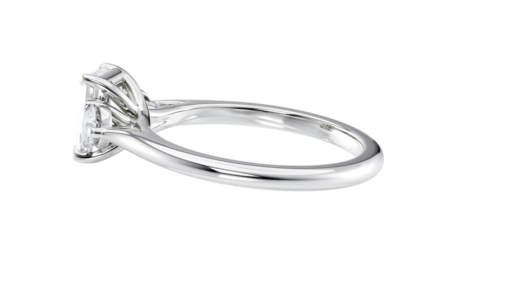 Emerald Cut Classic 3 Stone Diamond Engagement Ring