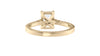 Emerald Cut Solitaire Classic Diamond Band Engagement Ring