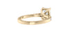 Emerald Cut Solitaire Classic Diamond Band Engagement Ring