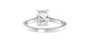 Emerald Cut Solitaire Classic Diamond Band Engagement Ring