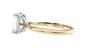 Emerald Cut Solitaire Hidden Halo Diamond Engagement Ring
