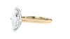 Marquise Cut Solitaire With Diamond Bridge Engagement Ring