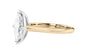 Marquise Cut Solitaire With Diamond Bridge Engagement Ring