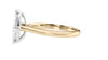 Marquise Cut Solitaire With Diamond Bridge Engagement Ring