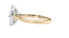 Marquise Cut Solitaire With Diamond Bridge Engagement Ring