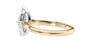 Marquise Cut Solitaire With Diamond Bridge Engagement Ring