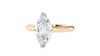 Marquise Cut Solitaire With Diamond Bridge Engagement Ring