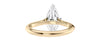 Marquise Cut Solitaire With Diamond Bridge Engagement Ring