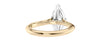 Marquise Cut Solitaire With Diamond Bridge Engagement Ring