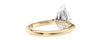 Marquise Cut Solitaire With Diamond Bridge Engagement Ring