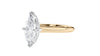 Marquise Cut Solitaire With Diamond Bridge Engagement Ring