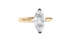 Marquise Cut Solitaire With Diamond Bridge Engagement Ring