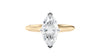 Marquise Cut Solitaire With Diamond Bridge Engagement Ring