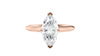 Marquise Cut Solitaire With Diamond Bridge Engagement Ring