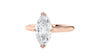 Marquise Cut Solitaire With Diamond Bridge Engagement Ring