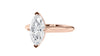 Marquise Cut Solitaire With Diamond Bridge Engagement Ring