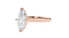 Marquise Cut Solitaire With Diamond Bridge Engagement Ring