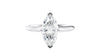 Marquise Cut Solitaire With Diamond Bridge Engagement Ring