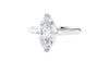 Marquise Cut Solitaire With Diamond Bridge Engagement Ring