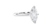 Marquise Cut Solitaire With Diamond Bridge Engagement Ring