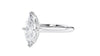 Marquise Cut Solitaire With Diamond Bridge Engagement Ring