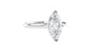 Marquise Cut Solitaire With Diamond Bridge Engagement Ring
