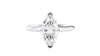Marquise Cut Solitaire With Diamond Bridge Engagement Ring