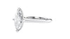 Marquise Cut Solitaire With Diamond Bridge Engagement Ring
