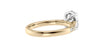 Oval Solitaire Tapered Diamond Band Engagement Ring