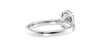 Oval Solitaire Tapered Diamond Band Engagement Ring