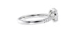 Oval Solitaire Tapered Diamond Band Engagement Ring