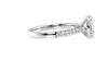 Oval Solitaire Tapered Diamond Band Engagement Ring