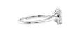 Oval Solitaire Very Thin Band Diamond Engagement Ring
