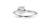 Round Solitaire Tapered Diamond Band Engagement Ring