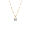 1ct natural diamond pendant 18ct gold.