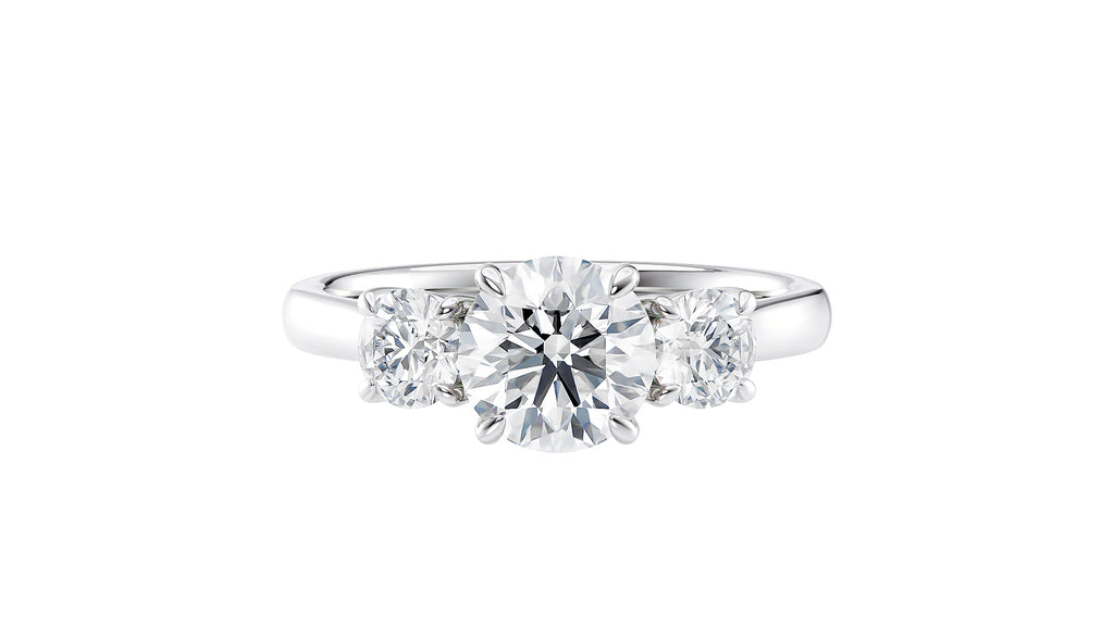 3 Stone Diamond Engagement Ring