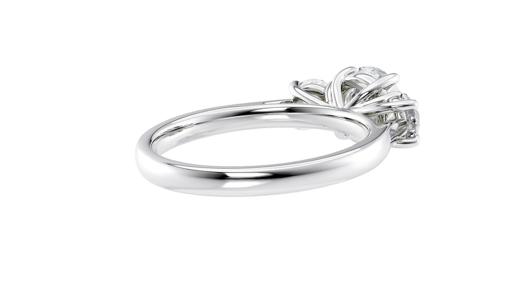 3 Stone Diamond Engagement Ring