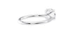 Round Solitaire Slim Diamond Band Engagement Ring