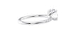 Round Solitaire Slim Diamond Band Engagement Ring