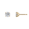Natural diamond earrings set in 18ct yellow gold.