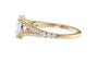 Oval Solitaire Split Diamond Band Engagement Ring