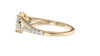Oval Solitaire Split Diamond Band Engagement Ring