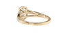 Oval Solitaire Split Diamond Band Engagement Ring