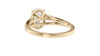 Oval Solitaire Split Diamond Band Engagement Ring