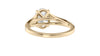 Oval Solitaire Split Diamond Band Engagement Ring