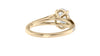 Oval Solitaire Split Diamond Band Engagement Ring