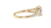 Oval Solitaire Split Diamond Band Engagement Ring